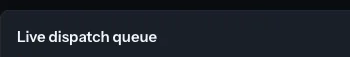 The live dispatch queue